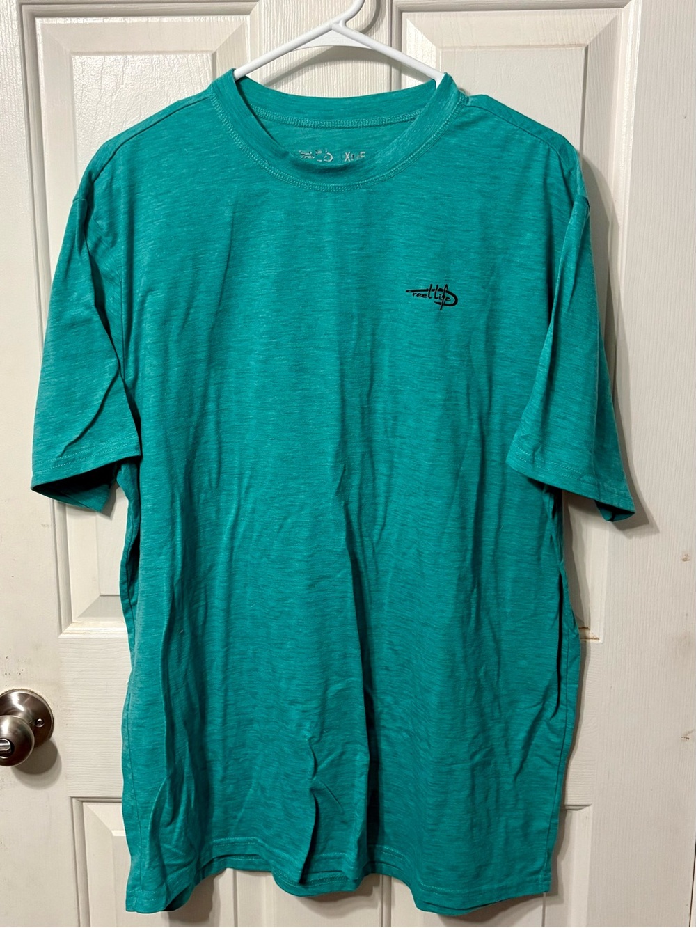 Men's Teal Short-Sleeve Crew Tee with Subtle Logo